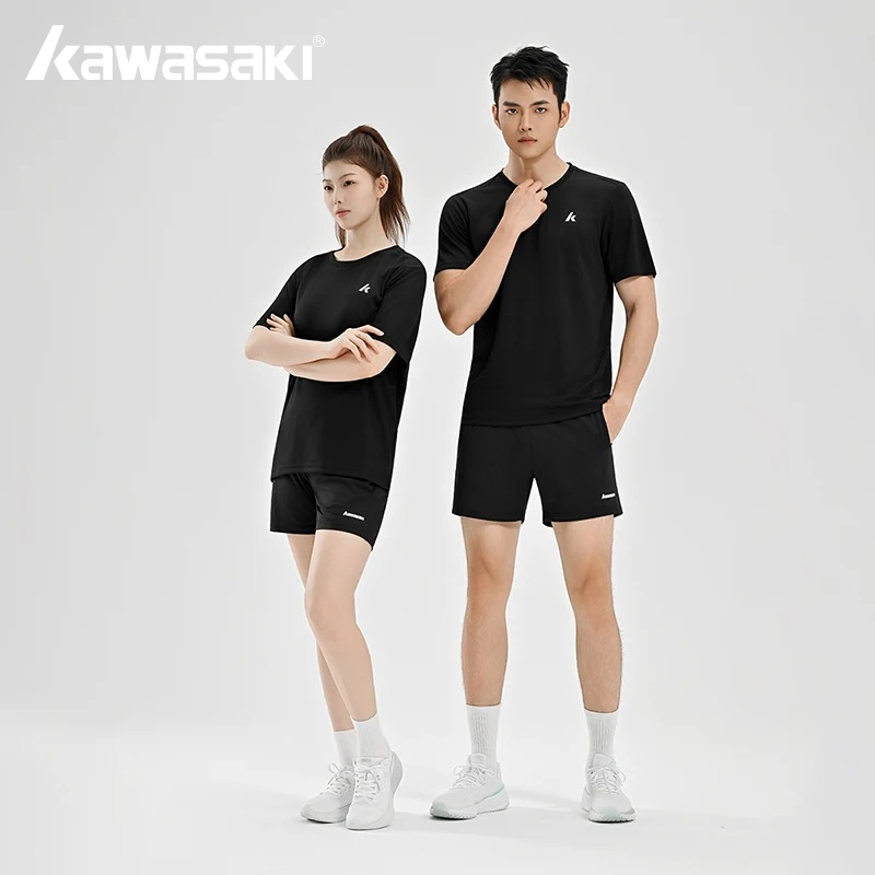 Badminton Wallpaper - Kawasaki Men Couples Badminton Sets Short-sleeved