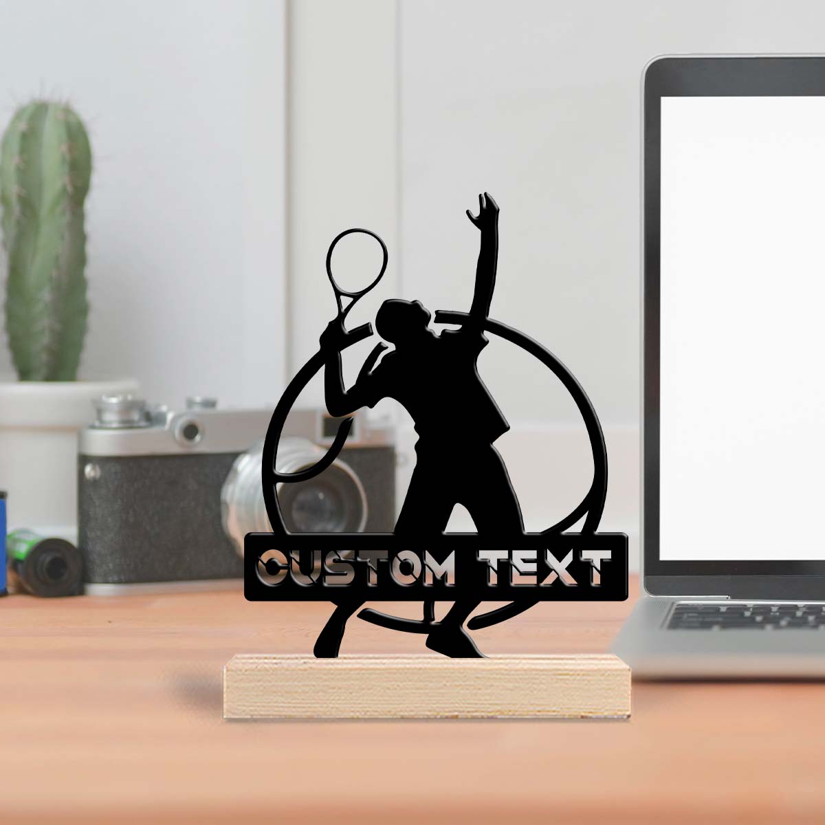 1Pc Csutom Tennis Player  Wood - огляд і ціна Badminton Photo