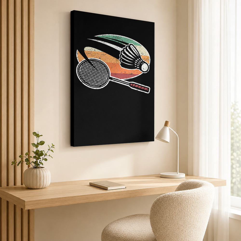 Badminton Canvas Painting Post - огляд і ціна Badminton Photo