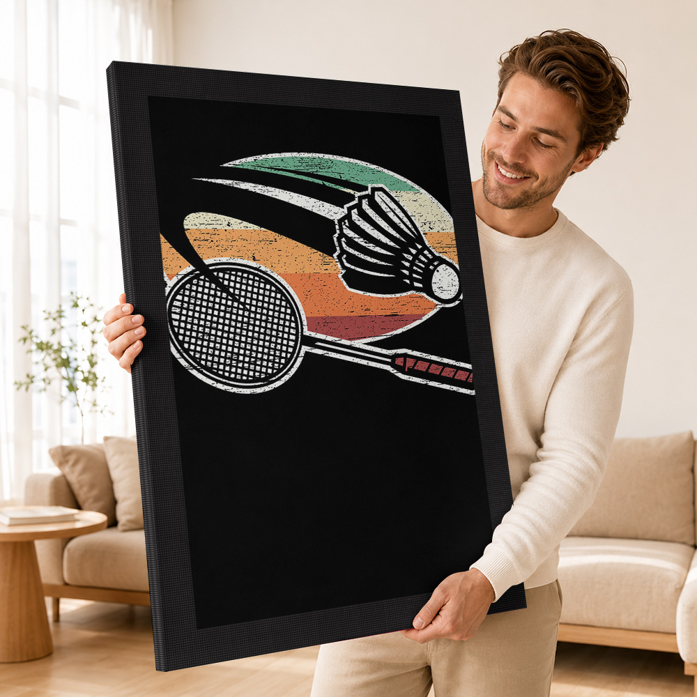 Badminton Canvas Painting Post - огляд і ціна Badminton Photo