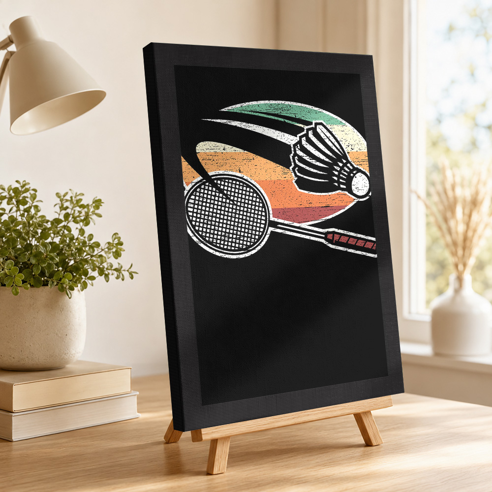 Badminton Canvas Painting Post - огляд і ціна Badminton Photo