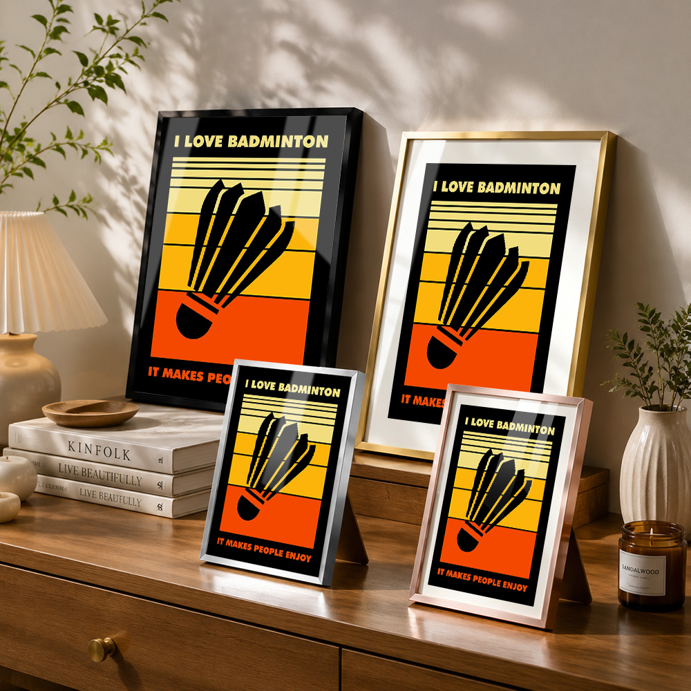 Badminton Metal Poster With Al - огляд і ціна Badminton Photo