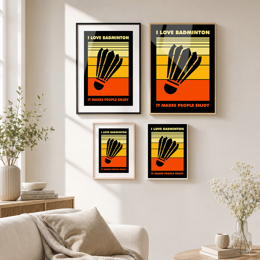 Badminton Metal Poster With Al - огляд і ціна Badminton Photo