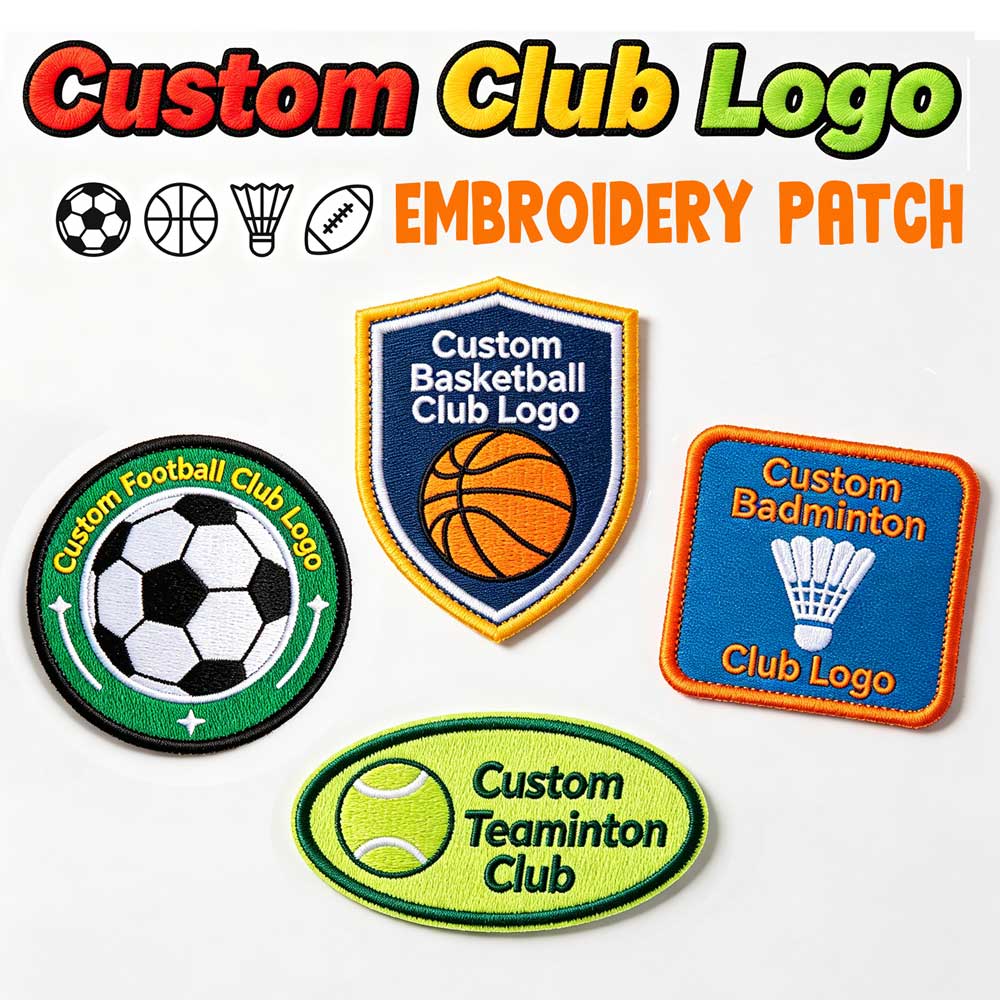 Custom Club Embroidery Patch F - огляд і ціна Badminton Club Logo
