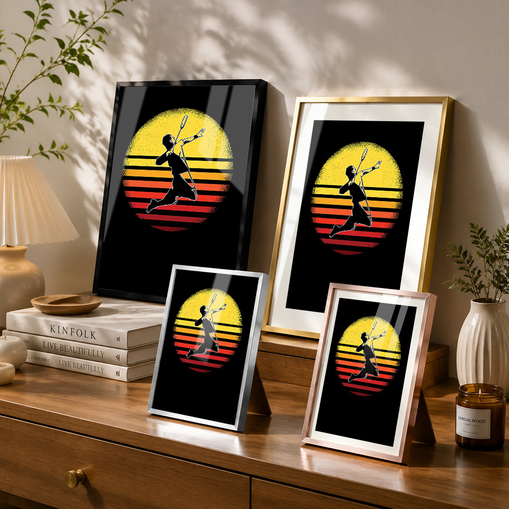 Badminton Player Vintage Metal - огляд і ціна Badminton Photo